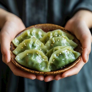 菠菜饺手工水饺