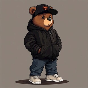 熊装男孩形象设计