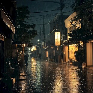 夜景梅雨季