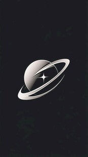 星球星系宇宙logo