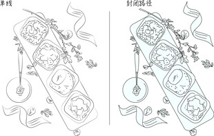 甜品 矢量图