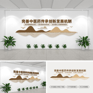 完善中医药传承发展机制文化墙