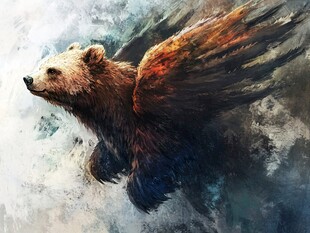 雄壮的动物插画