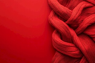 红色毛线