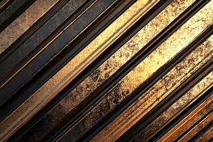 金色凹凸线纹理