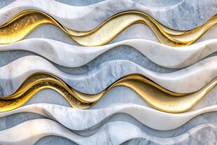 波纹线条背景墙