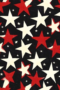 五角星印花图案