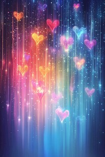 心动浪漫氛围背景