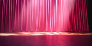 粉色渐变幕布背景