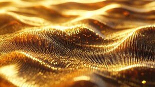 金色山脉3d立体山脉