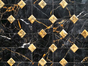 金色大理石对拼背景