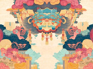 龙年系列包装插画