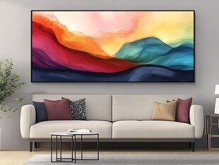 客厅挂画在色渐变