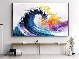 彩色创意海洋流体画