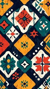 简洁大气拼色花纹纹理