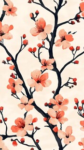 植物绽放花卉梅花