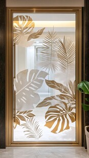 香槟色玻璃大门