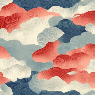 云纹线条艺术背景