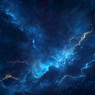 炫酷蓝色宇宙背景
