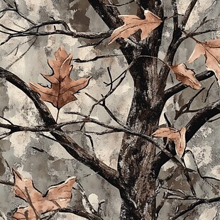 枯枝败叶装饰画