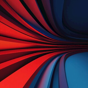 简约大气红色蓝色