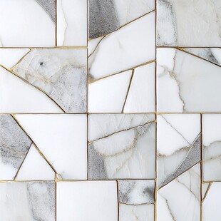 金色大理石对拼背景