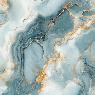 蓝色流体创意抽象画