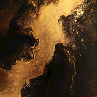 黄金流体艺术画