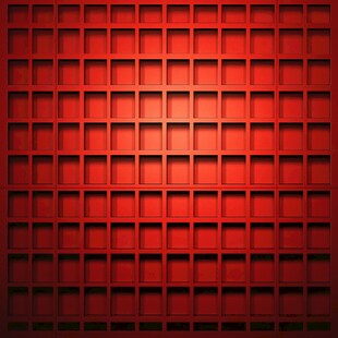 红色方块墙