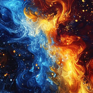 海洋流体画宇宙
