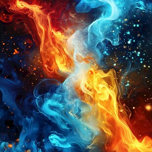 海洋流体画宇宙