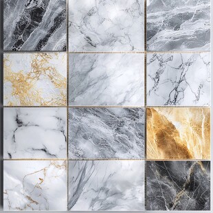 金色网格线条大理石纹