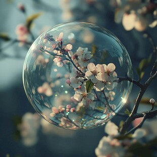 樱花晶球
