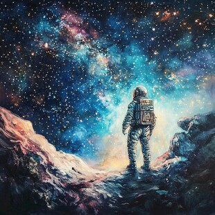 宇航员装饰画