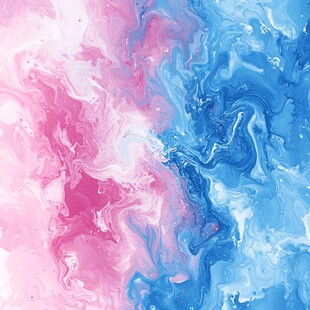 融合流动红蓝油漆背景