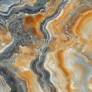 肌理彩色流体装饰画