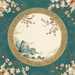 古风古典复古梅花背景