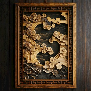 浮雕木雕手工精雕