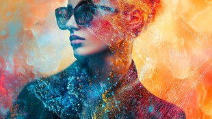 创意酷炫特效晕染印刷