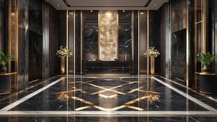 高档酒店电梯间