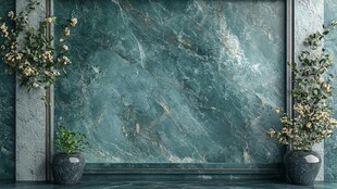 蓝色大理石背景墙