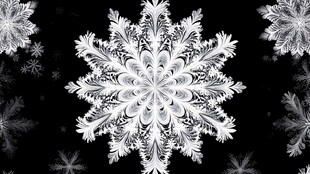 雪花印染图