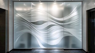 波浪造型玻璃墙