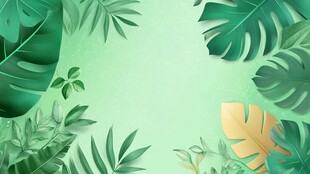 植物背景扁平插画