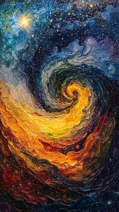 漩涡星系装饰画
