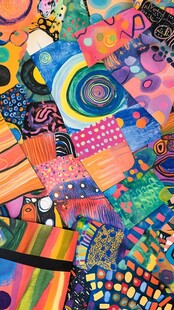 高清卡纸抽象画