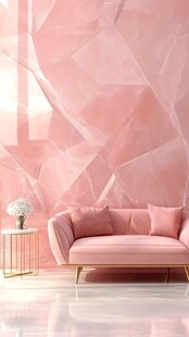 粉嫩系壁画设计