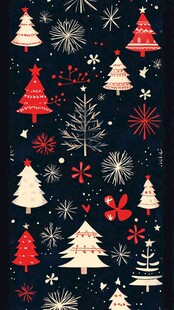 圣诞树包装插画