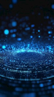 蓝色科技感启动页