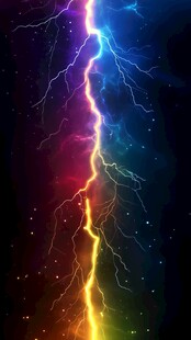 彩色闪电
